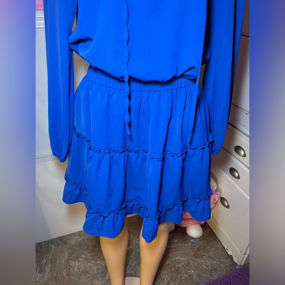 NEW Elegant Blue Women's Dress - Picture 5 of 12